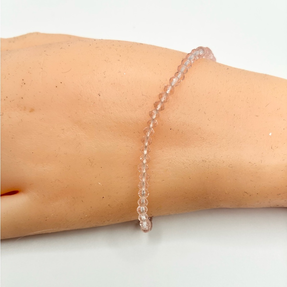 Elegant Pink Beaded Bracelet